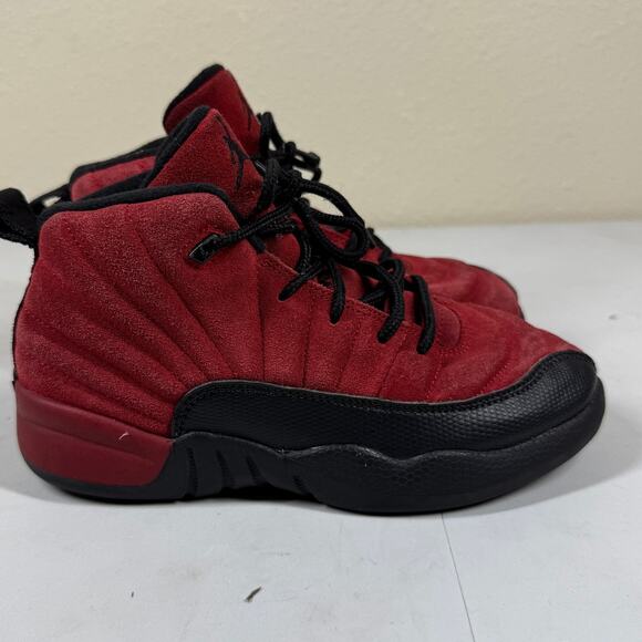 Nike Air Jordan Retro 12 Reverse Flu Game Varsity Red kids Size 1.5 - Picture 1 of 7